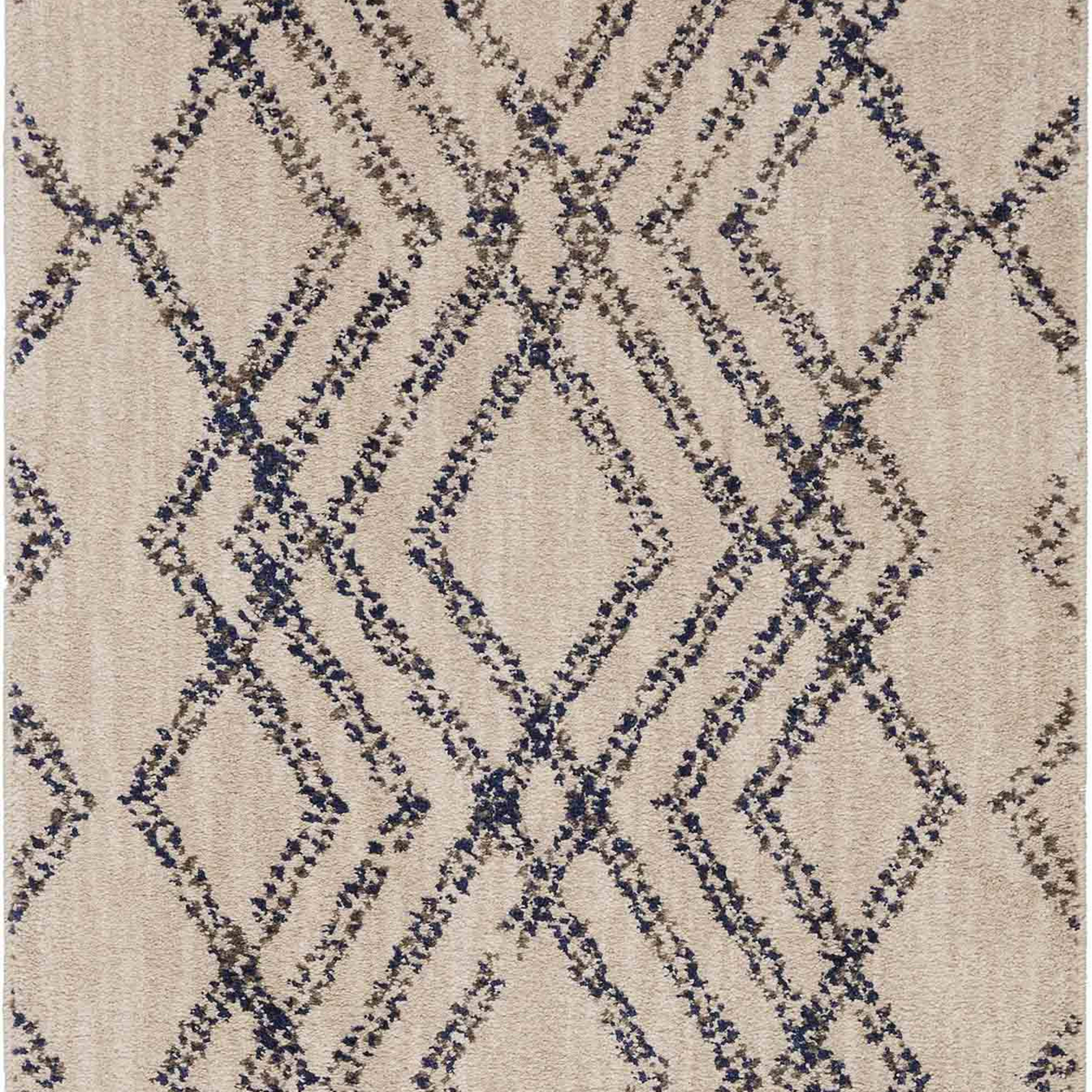 French Affair Ink Blue in Ink Blue 9'6"x12'11" Area Rugs