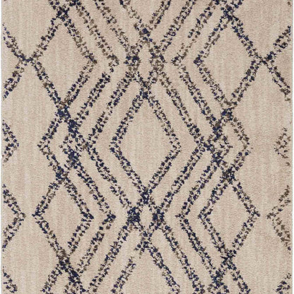 French Affair Ink Blue in Ink Blue 9'6"x12'11" Area Rugs