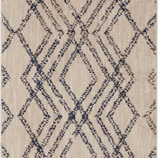 French Affair Ink Blue in Ink Blue 9'6"x12'11" Area Rugs