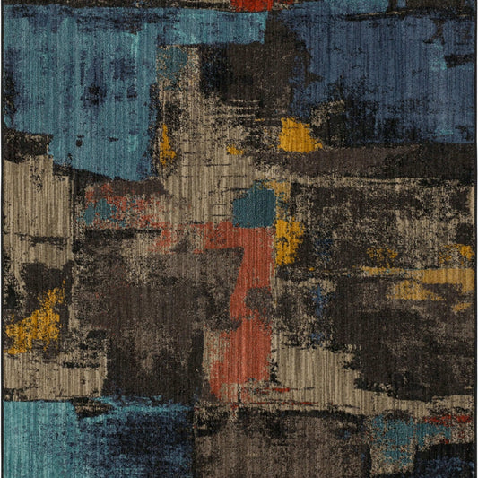 Frisco Multi in Ivory/Blue Area Rugs