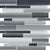 Fusion in Carbon Random Strip Mosaic Glass Tile