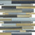Fusion in Oxide Random Strip Mosaic Glass Tile