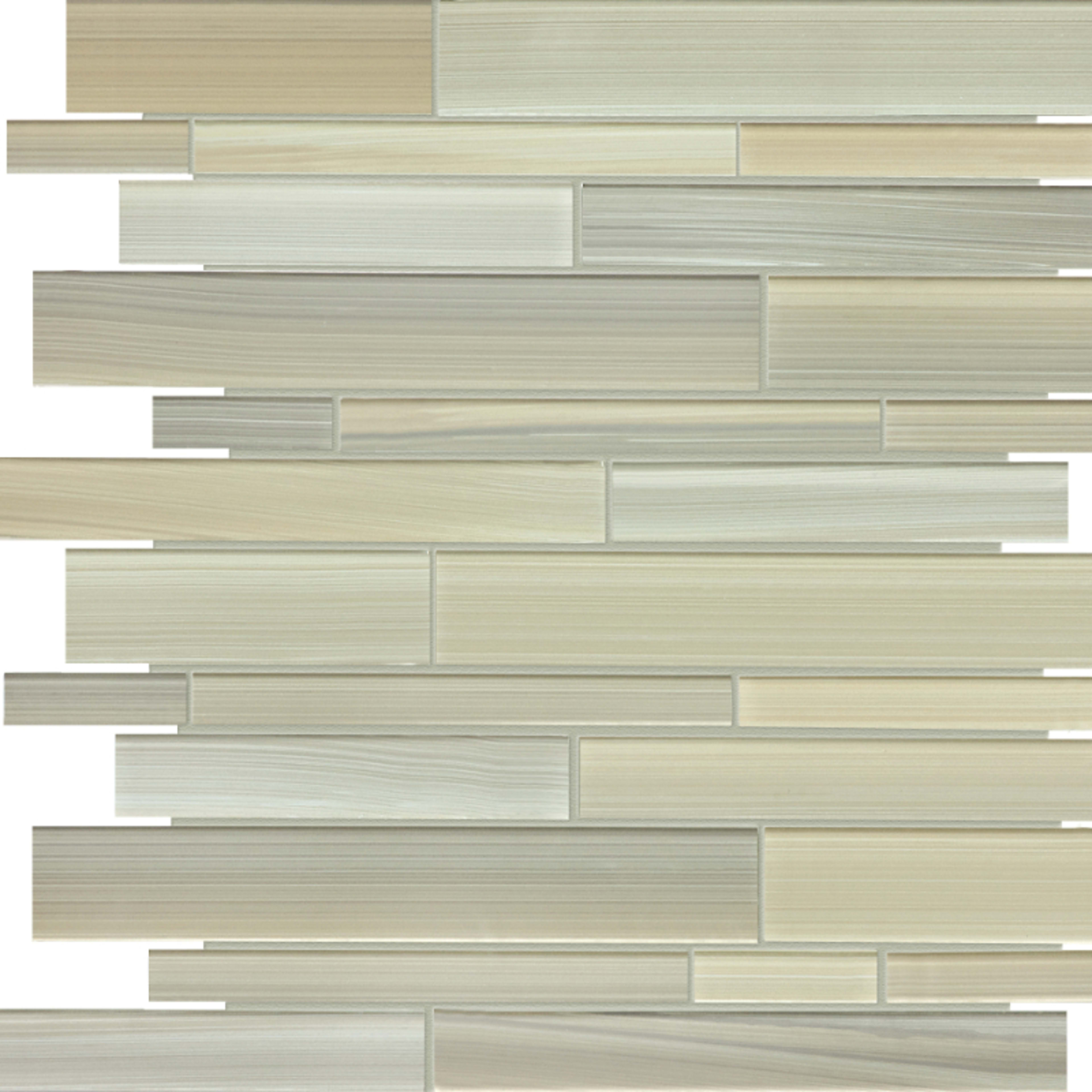 Fusion in Plantation Random Strip Mosaic Glass Tile
