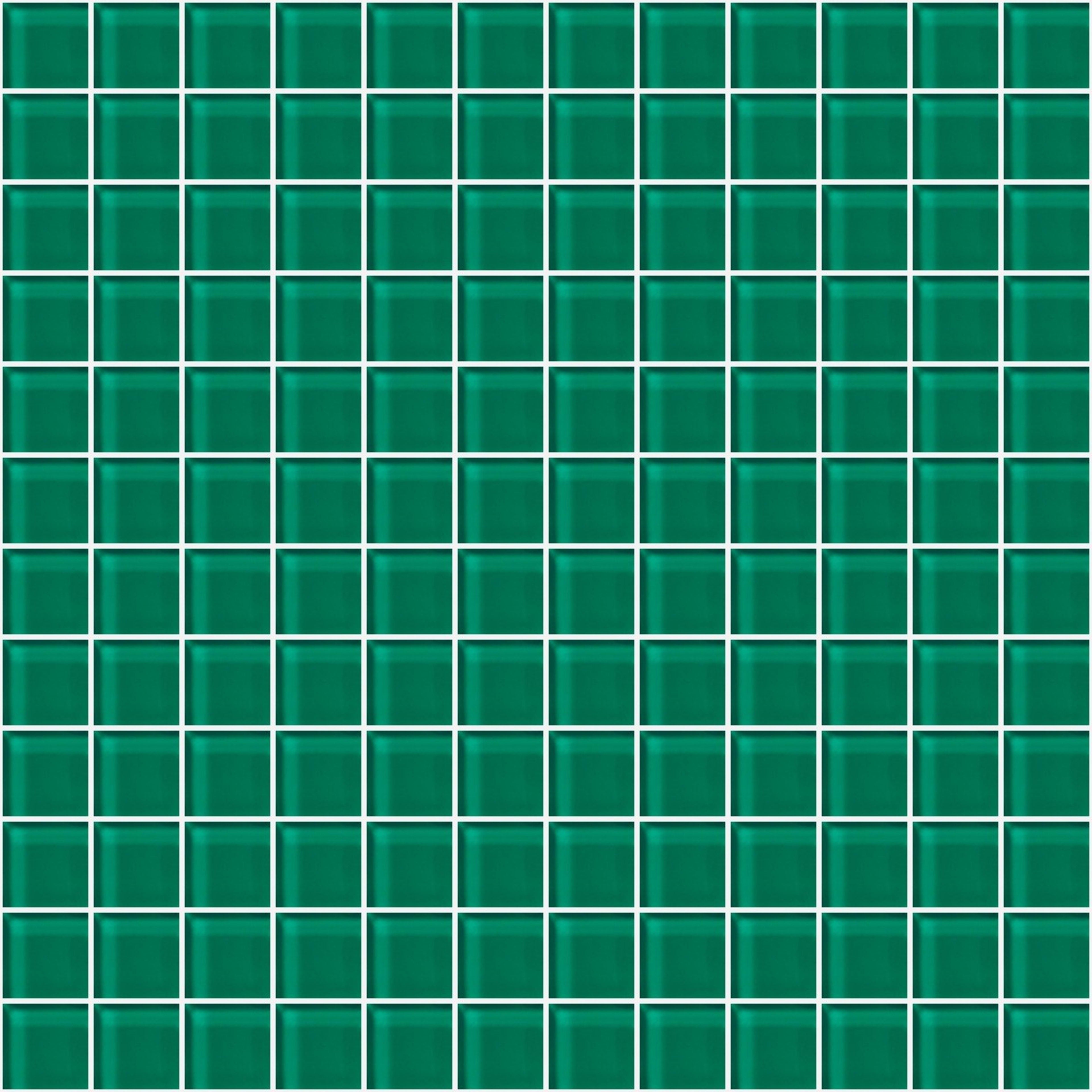 Glass Blox in Glisten Green 1"x1" Glass Tile