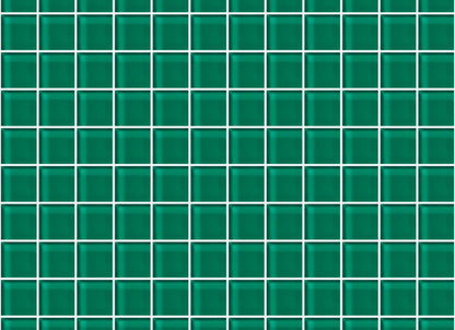 Glass Blox in Glisten Green 1"x1"