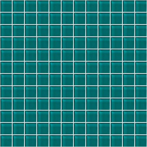 Glass Blox in Vivid Teal 1"x1"