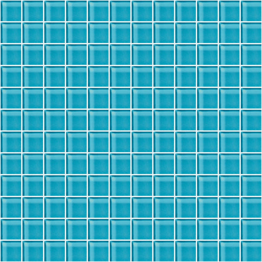 Glass Blox in South Sea 1"x1" Glass Tile