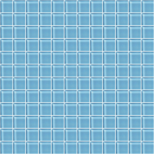 Glass Blox in Glacier 1"x1" Glass Tile