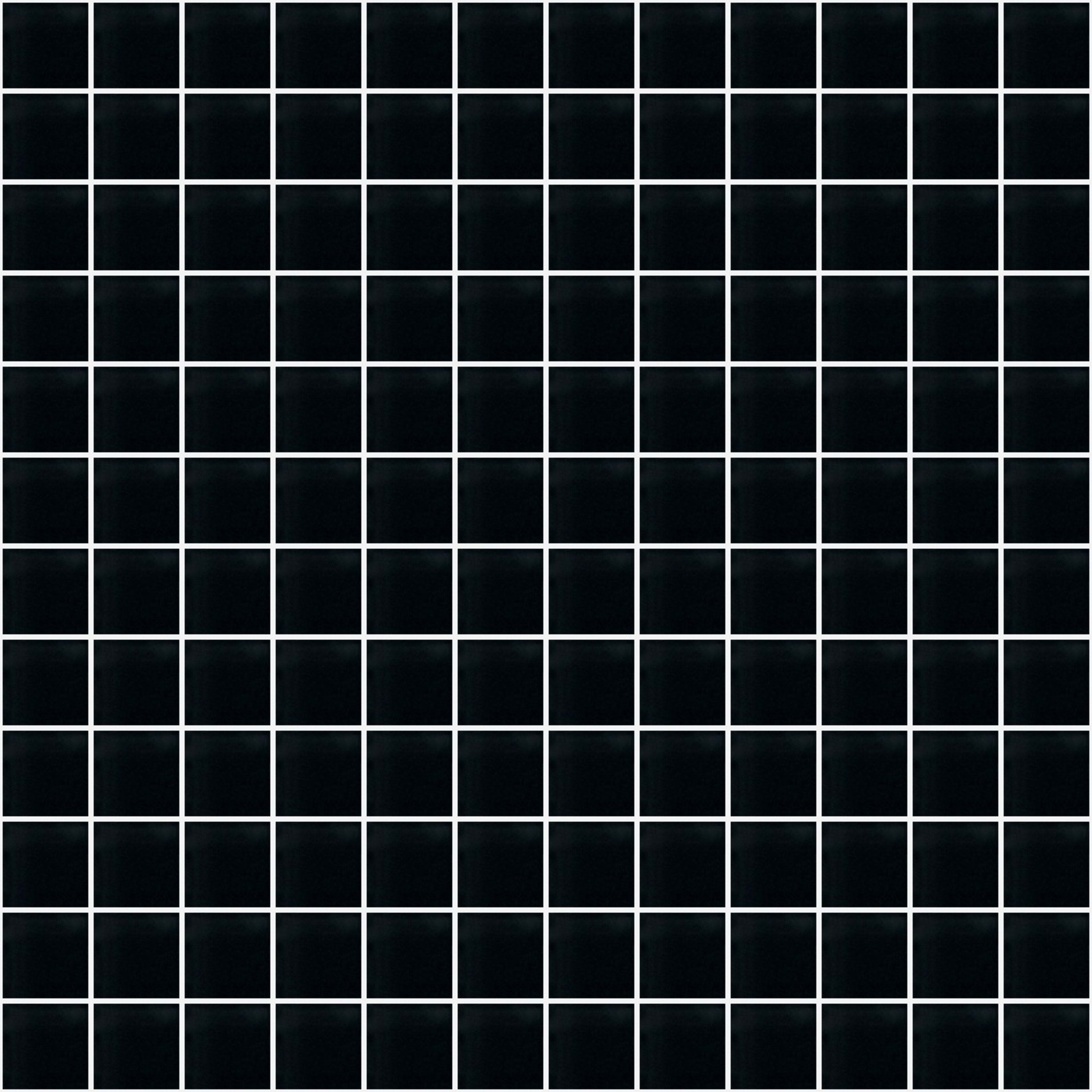 Glass Blox in Black Magic 1"x1" Glass Tile