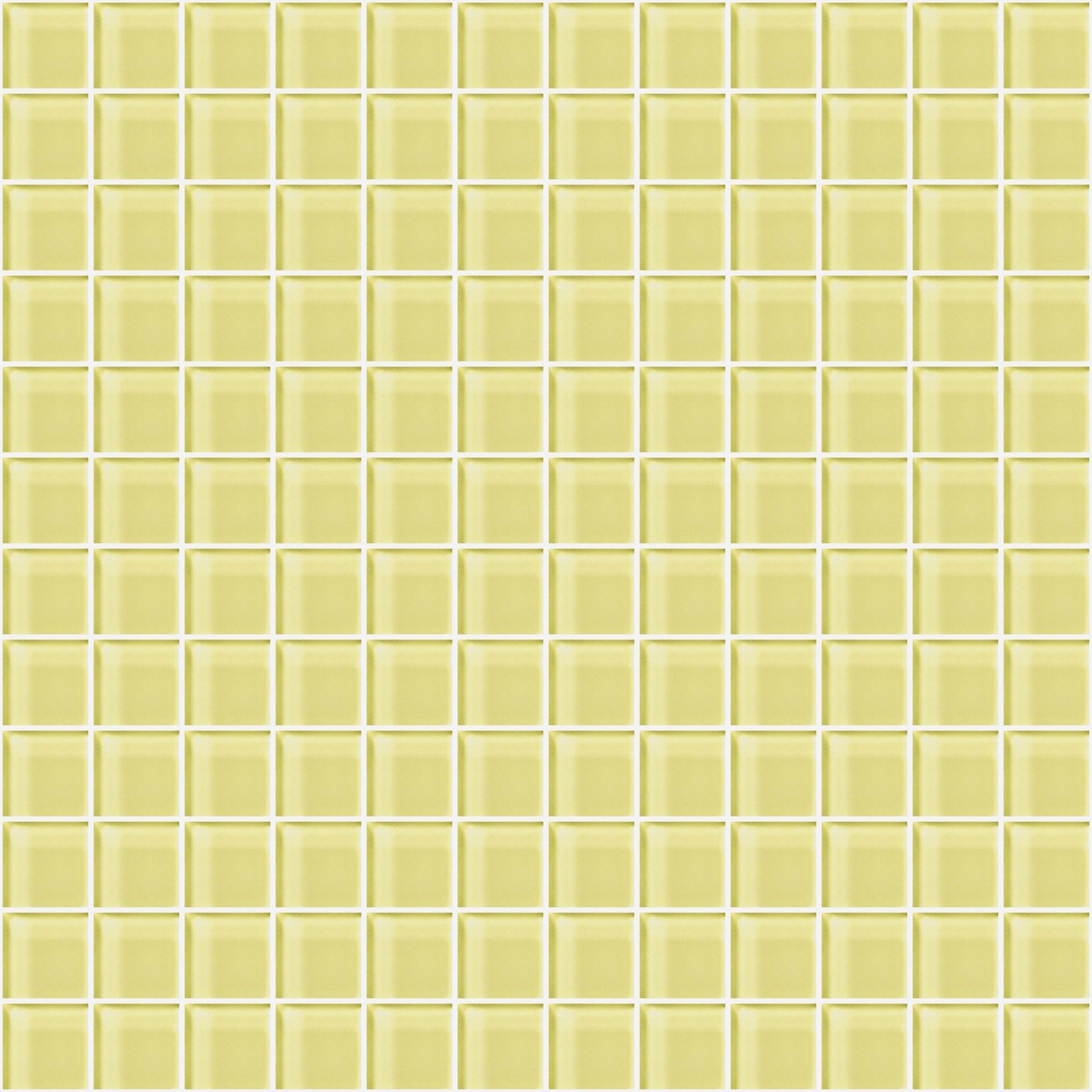 Glass Blox in Lemon Zest 1"x1" Glass Tile