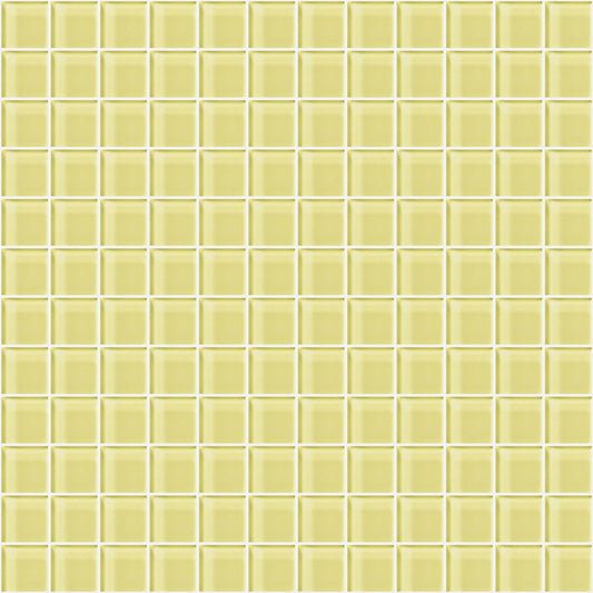 Glass Blox in Lemon Zest 1"x1" Glass Tile