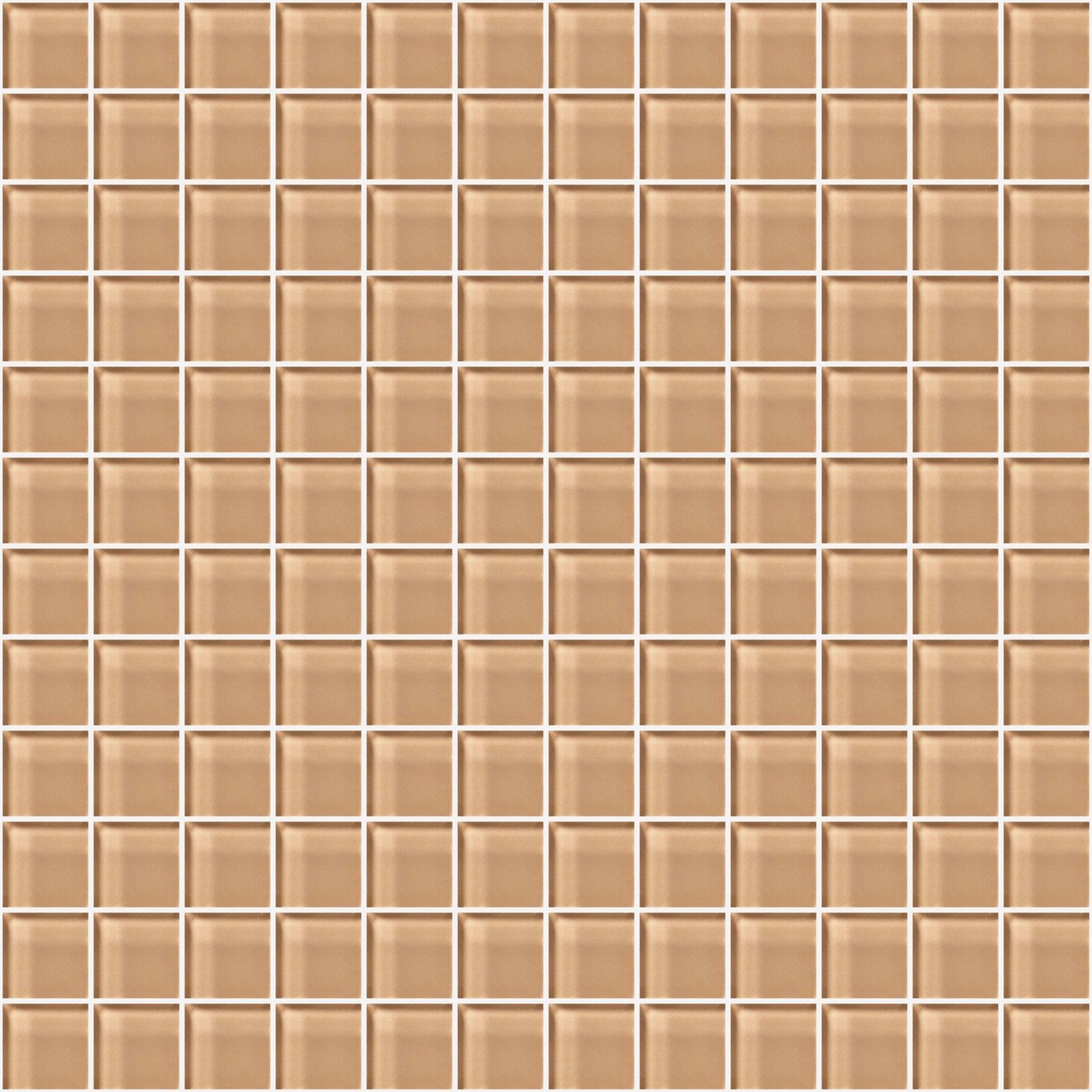 Glass Blox in Champagne 1"x1" Glass Tile