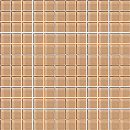 Glass Blox in Champagne 1"x1" Glass Tile