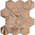 Geometal in Bronze - Hex Metal Tile