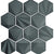 Geometal in Gunmetal - Hex Metal Tile