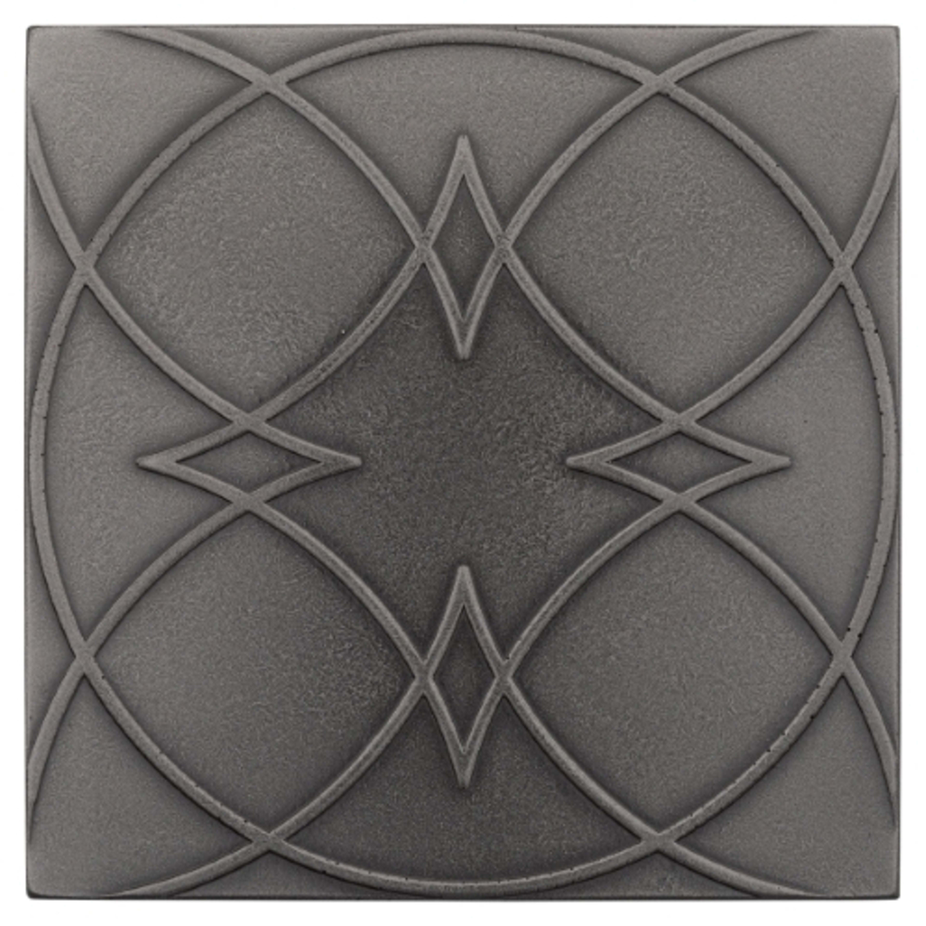 Geometal in Gunmetal - Square Metal Tile