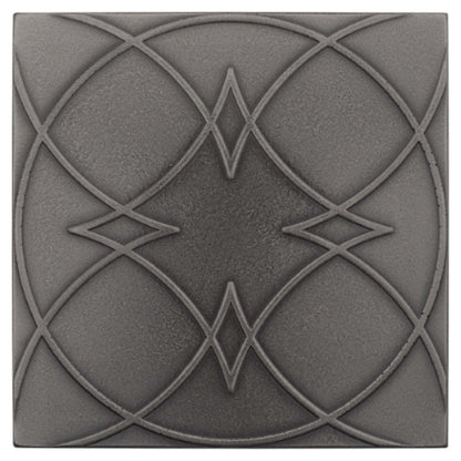 Geometal in Gunmetal - Square Metal Tile