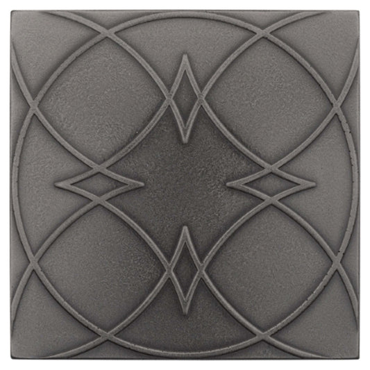 Geometal in Gunmetal - Square Metal Tile