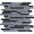 Granite Radiance in Absolute Black Blend Glass Tile