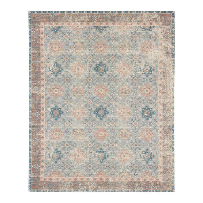 Hazega Blue/Rose in Blue/Rose 2'4"x8' Area Rugs