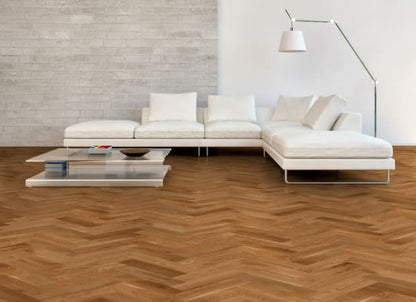 Herringbone Collection - Brushed White Oak Engineered 1/2 in Natural 5