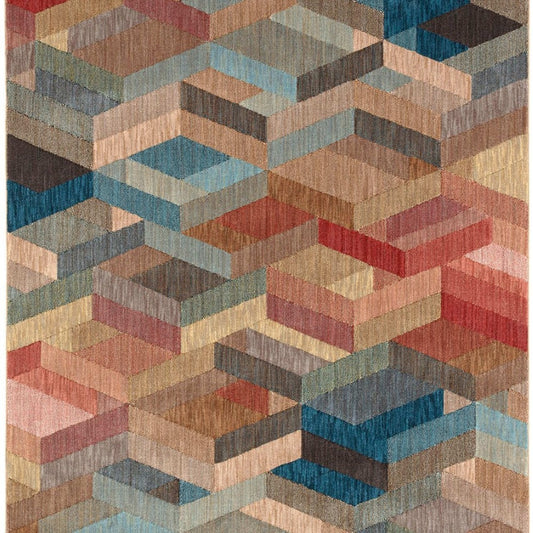 Ignite Multi in Navy/Light Blue Area Rugs