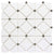 Dazzle in Limelight Silver Glass Tile