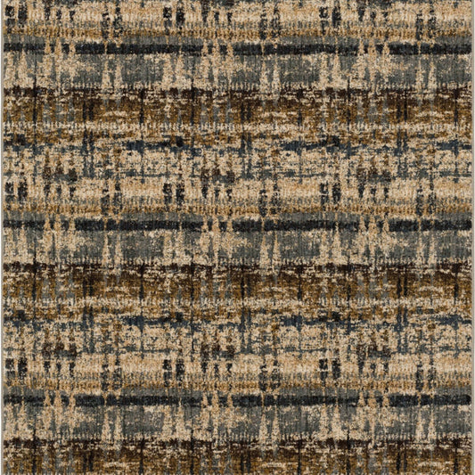 Kaleidoscopic Denim in Denim Area Rugs