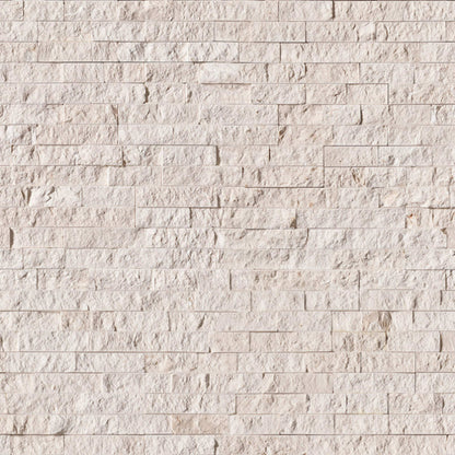 Rockmount Stacked Stone Collection in Mayra White Natural Stone