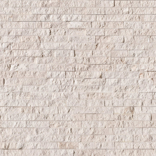 Rockmount Stacked Stone Collection in Mayra White Natural Stone