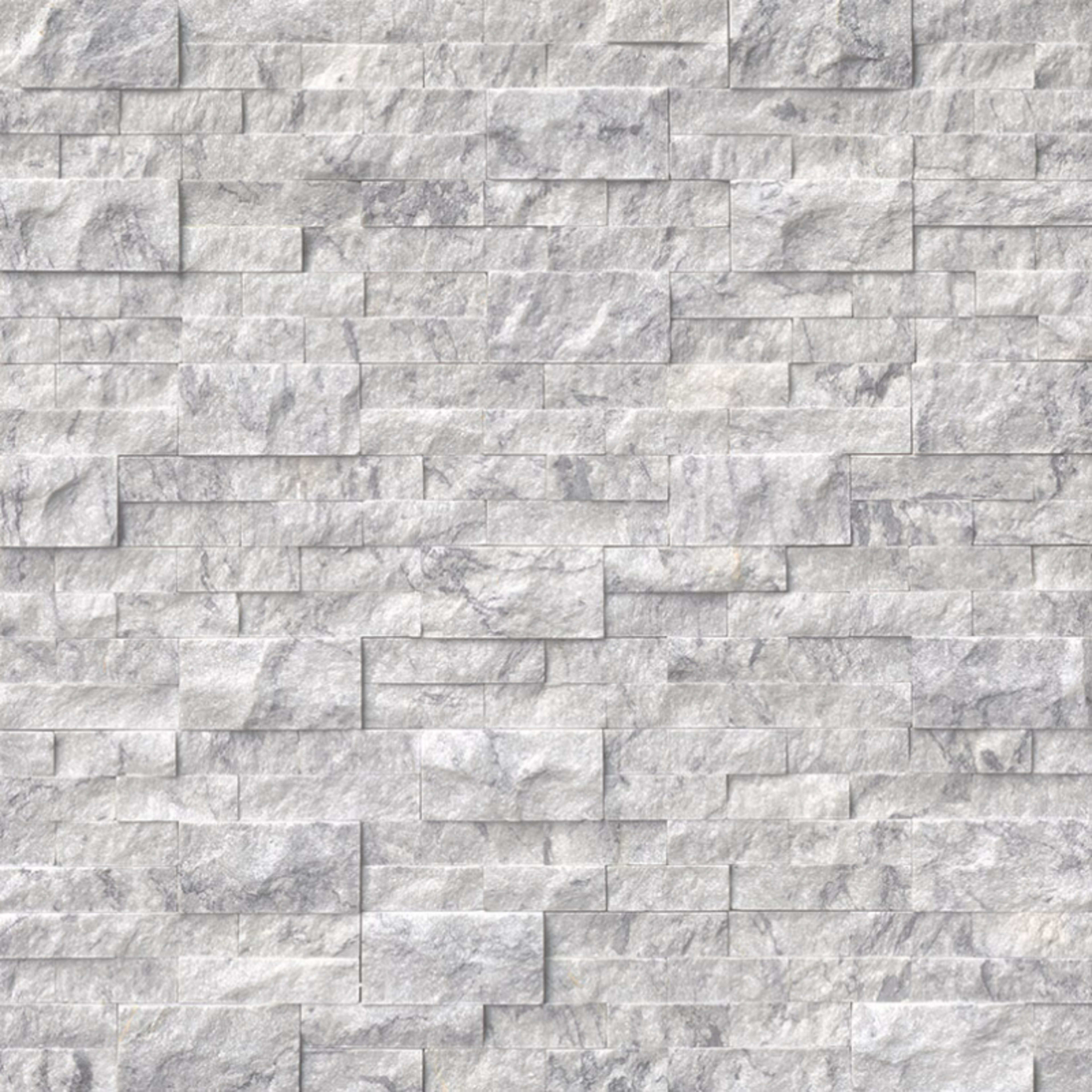 Rockmount Stacked Stone Collection in Arabescato Carrara Natural Stone