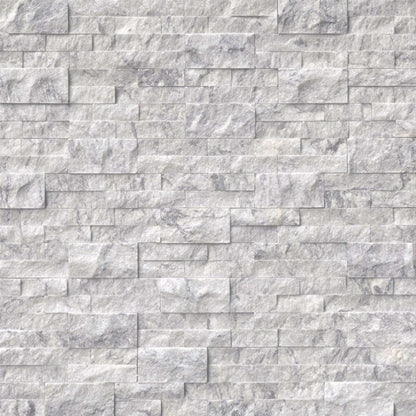 Rockmount Stacked Stone Collection in Arabescato Carrara Natural Stone