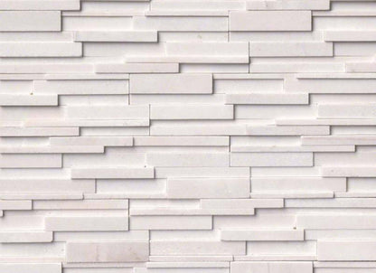 Rockmount Stacked Stone Collection in Arctic White 3d