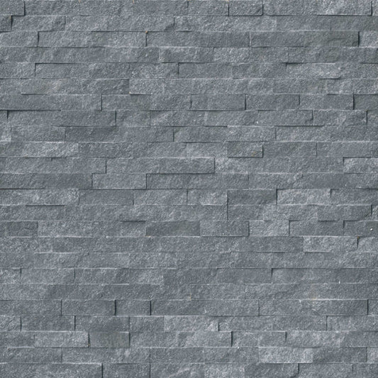 Rockmount Stacked Stone Collection in Cosmic Black Natural Stone