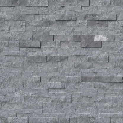 Rockmount Stacked Stone Collection in Glacial Grey Marble Natural Stone