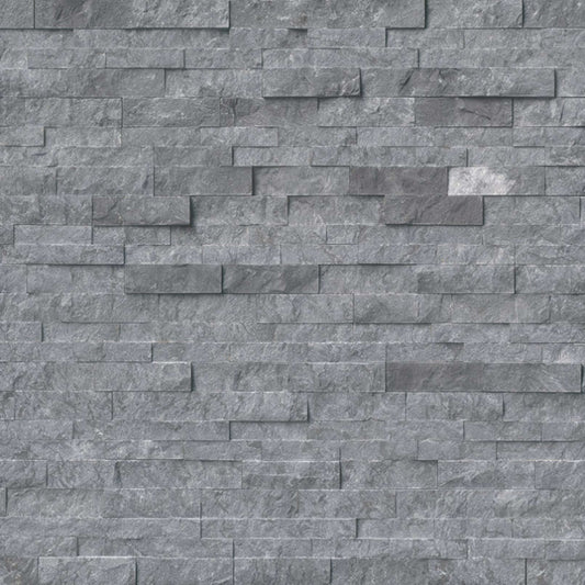 Rockmount Stacked Stone Collection in Glacial Grey Marble Natural Stone