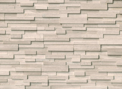 Rockmount Stacked Stone Collection in White Oak 3d Honed