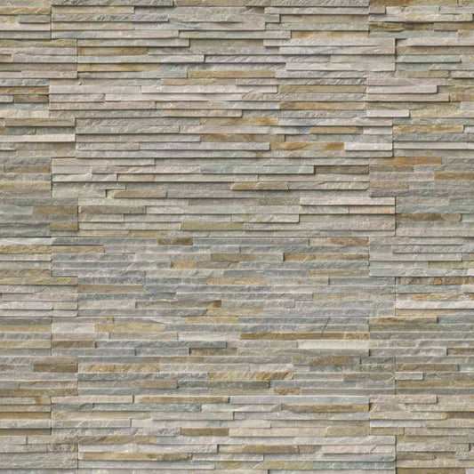 Rockmount Stacked Stone Collection in Golden Honey Pencil Natural Stone