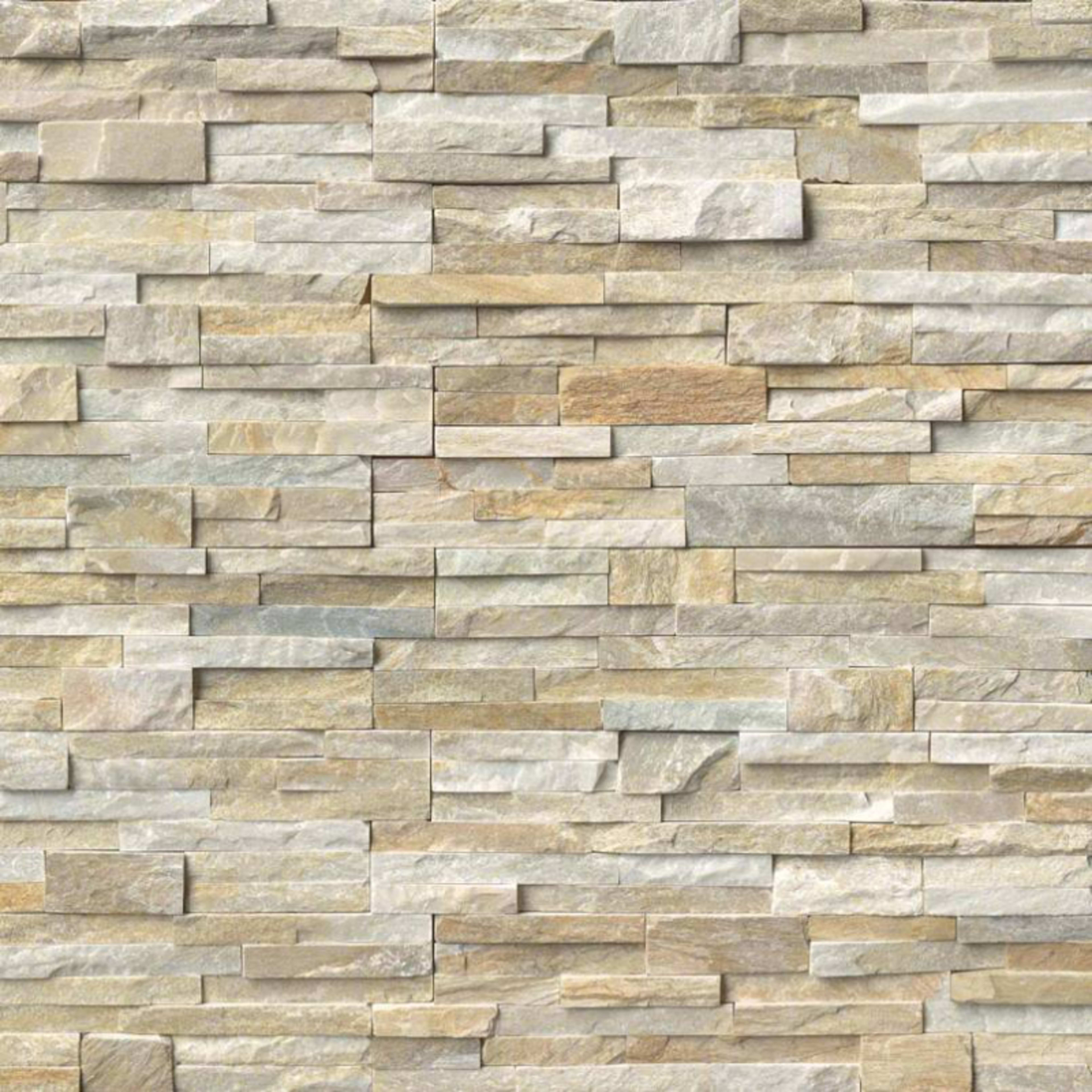 Rockmount Stacked Stone Collection in Golden Honey Natural Stone