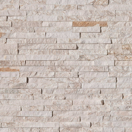Rockmount Stacked Stone Collection in Royal White Splitface Natural Stone