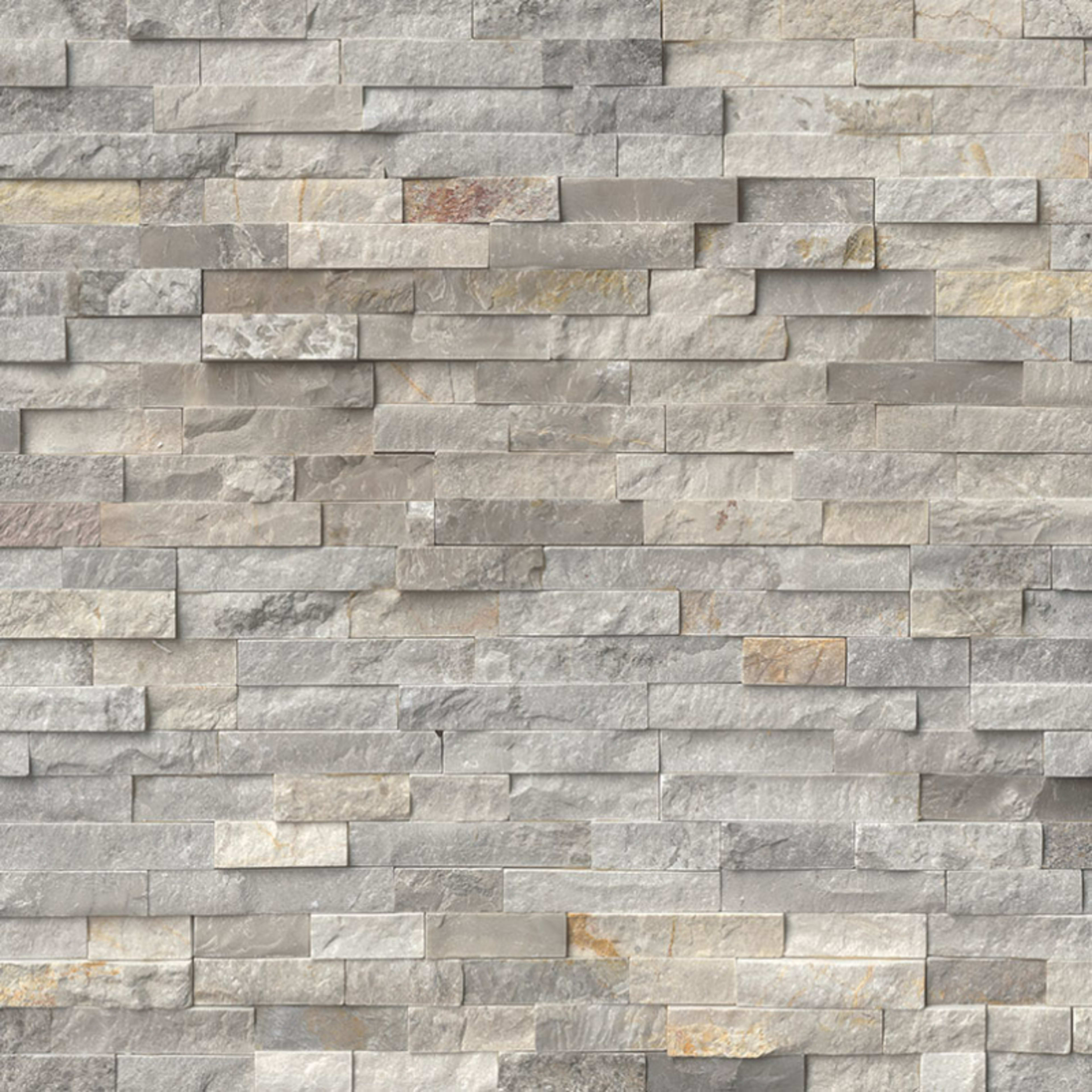 Rockmount Stacked Stone Collection in Sunset Silver Natural Stone