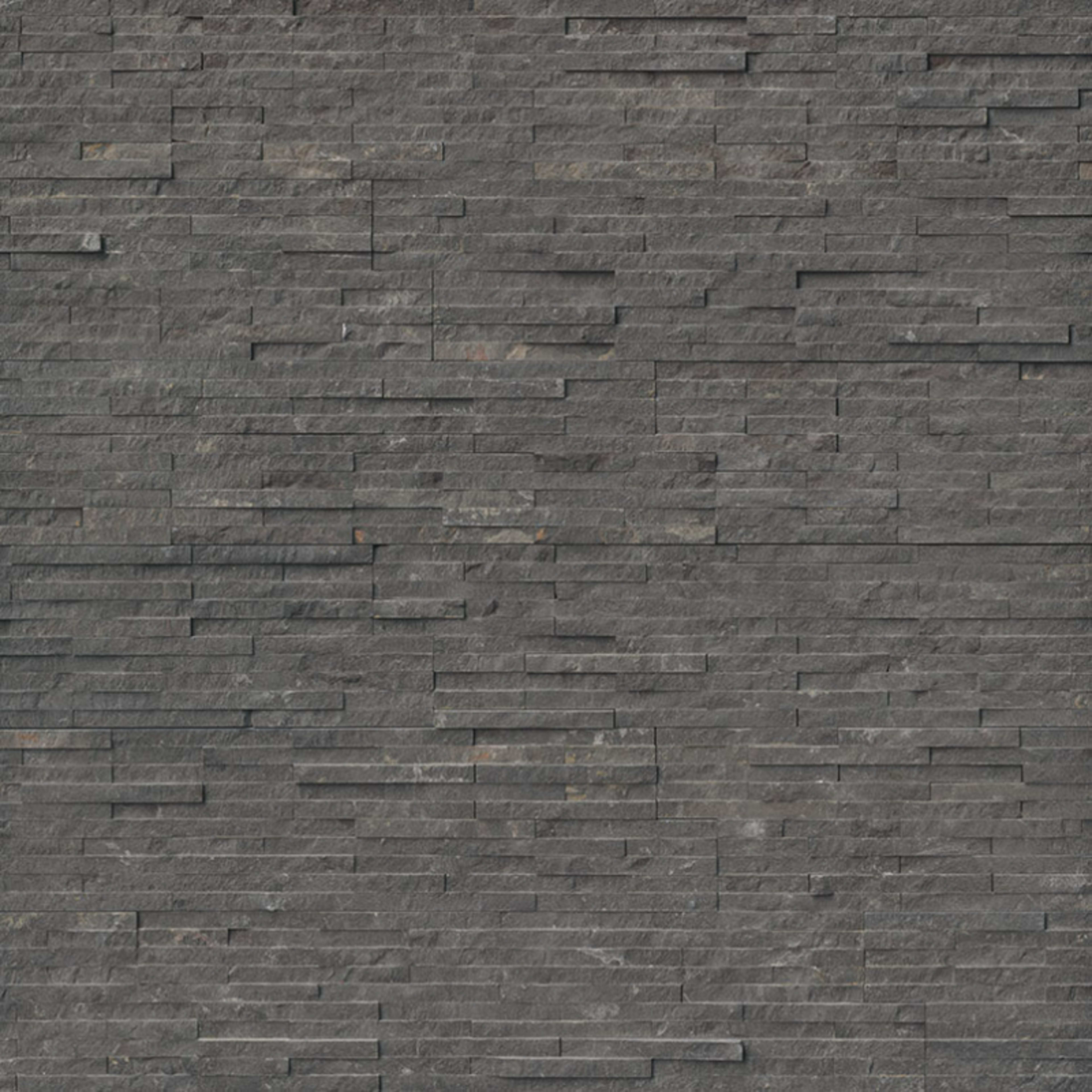 Rockmount Stacked Stone Collection in Charcoal Pencil Natural Stone