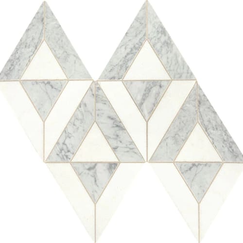 Lavaliere in Carrara White/Thassos White Radiant