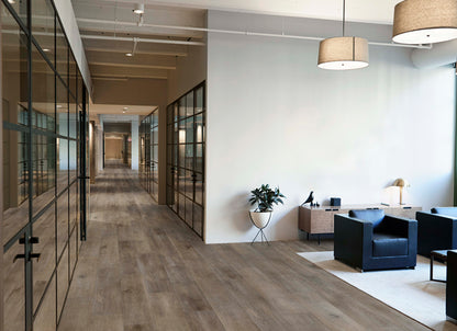 Metroflor LVT - Déjà New - San Marcos Oak in Eggplant Grey