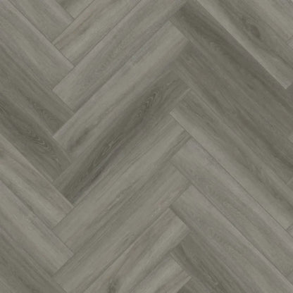 Herringbone - Lenox Peak in Fossil Luxury Vinyl