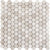 Metro in Cream - 1" Mixed Hexagon Honed Natural Stone