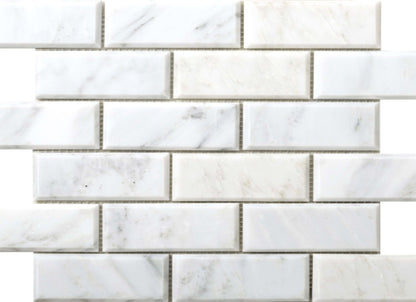 Marble Winter Frost in Winter Frost Bevelled Mosaic - Mesh Mosaic