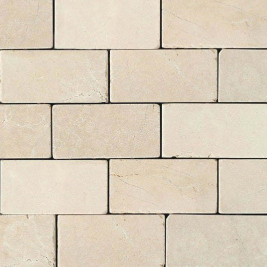 Marble in Crema Marfil Cl-12x24-Polished Natural Stone