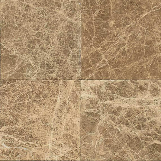 Marble in Emperador Lt Cl-18x18x.625 Natural Stone