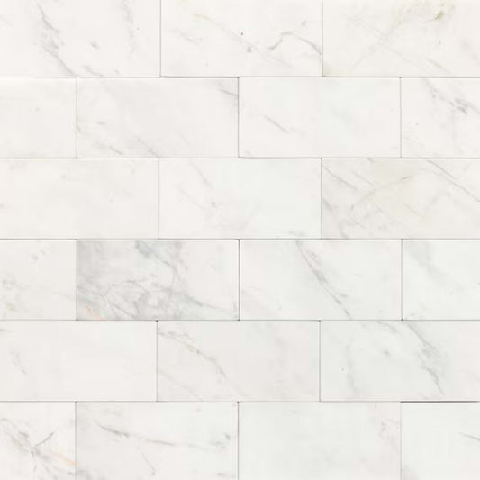 Marble in Contempo White-3x6-Polished Natural Stone